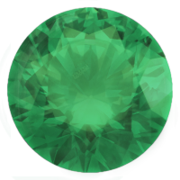 3x3mm Heart Emerald