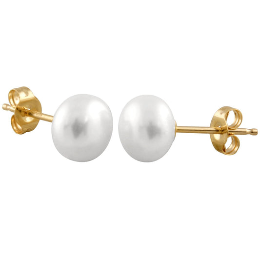 Lustuous 6mm Pearl Stud Earrings