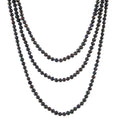 Load image into Gallery viewer, Luminous Black Pearl Endless Necklace
