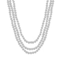 Load image into Gallery viewer, Blushing Gray Pearl Endless Necklace
