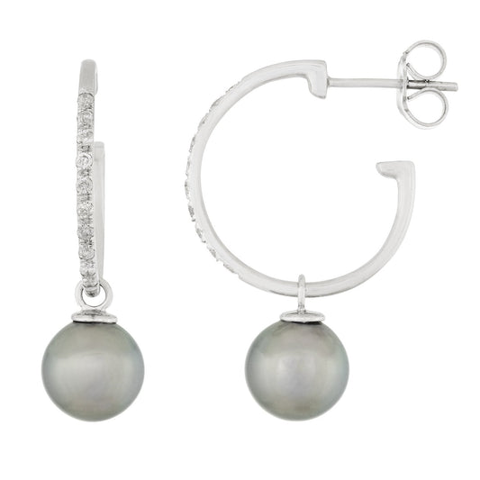 Large Hoop Diamond Earrings